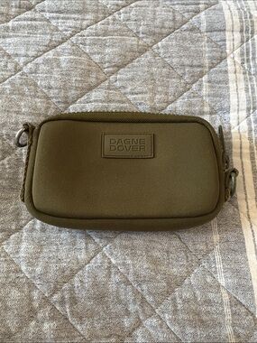 Dagne Dover Olive Green Neoprene Tech‎ Pouch